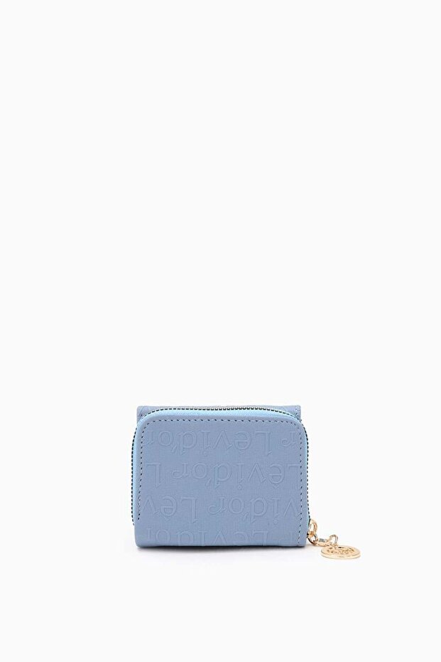 Blue Embossed Pattern Wallet - 2