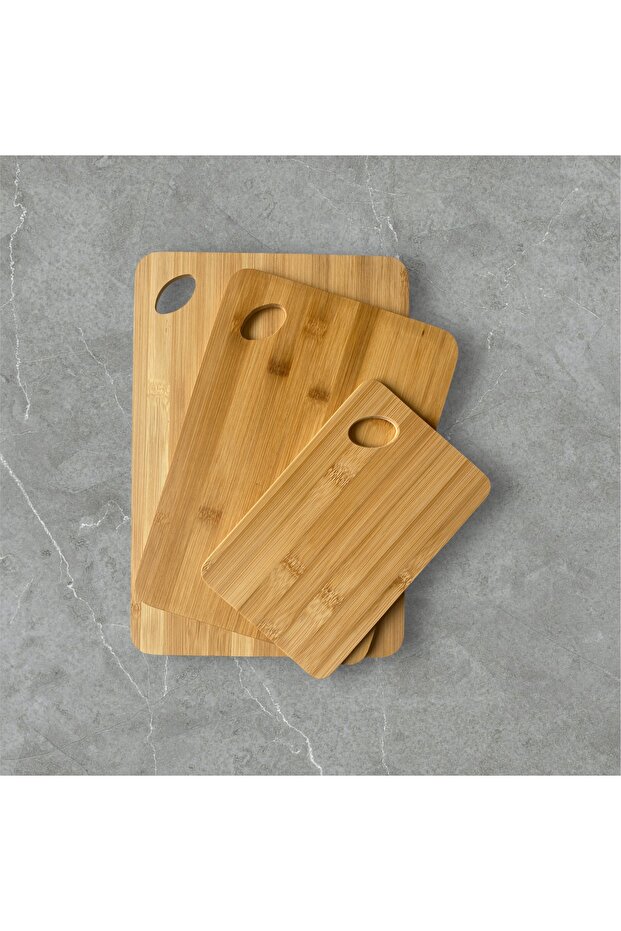 لوح تقطيع ثلاثي من الخيزران - 1