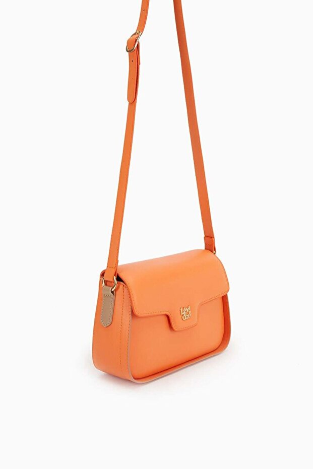 Orange Adjustable Strap Shoulder Bag - 2