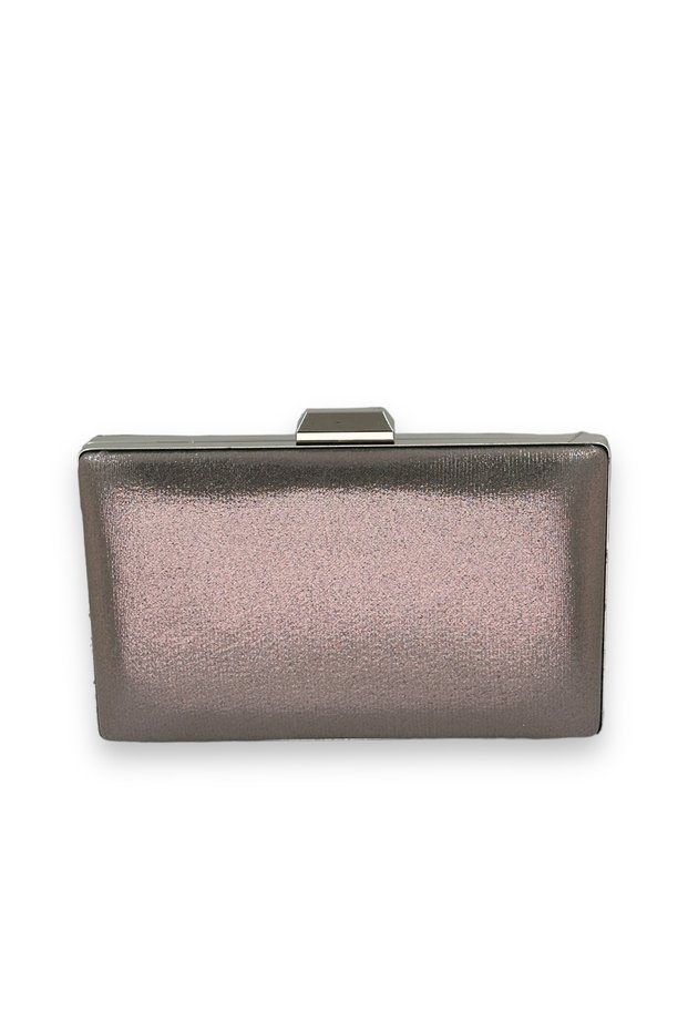 2026 New Season Platinum Anthracite Gray Imported Polished Satin Shiny Fabric Evening Dress Ç Bag Gece Ç Bag I Kına