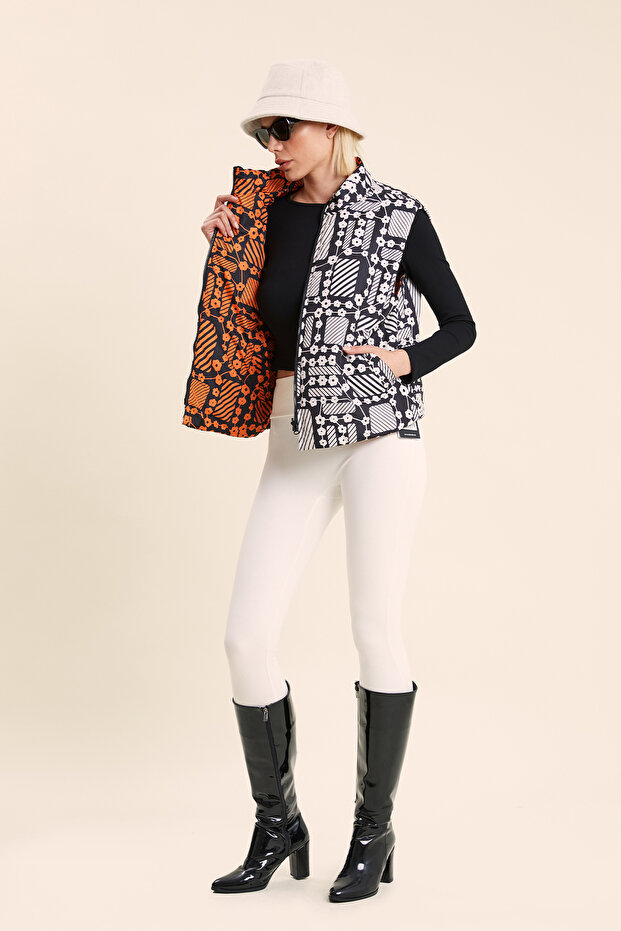 Çift Taraftlı Elyaf Yelek - 1