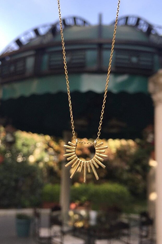 Beatiful Güneş Gümüş Kolye - 3