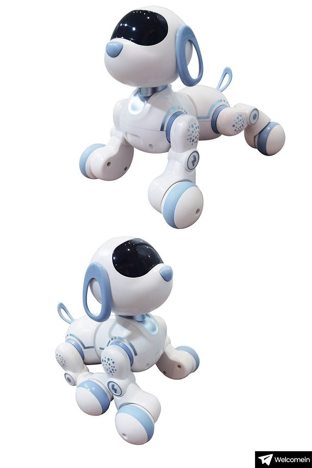Oyuncak 30 Fonksiyon Uzaktan Kumandalı Şarjlı Sesli Işıklı Dokunma Algılama Programlama Robot Köpek - 5