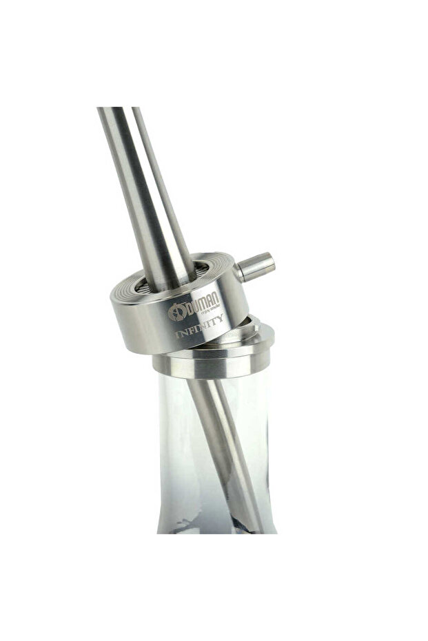 INFINITY NARGİLE - SILVER CAM-SILVER GÖVDE - 5