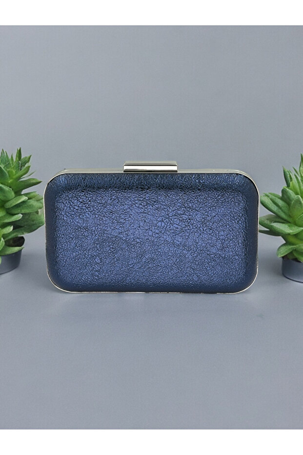 Navy Blue Crystal Patterned Evening Dress Bag , Durable 2026 Trend Stylish Evening Clutch Wedding Engagement Graduation.