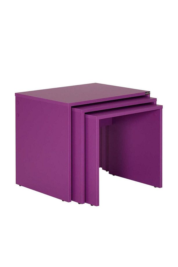Adore Triple Zigon Sehpa Shp-103-uu-1 Mor - 2