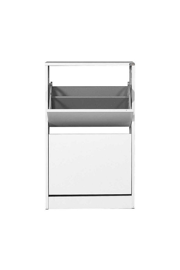 Flat Duo 2 Katlı Ayakkabılık Dolabı - Beyaz - 4