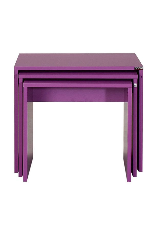 Adore Triple Zigon Sehpa Shp-103-uu-1 Mor - 3