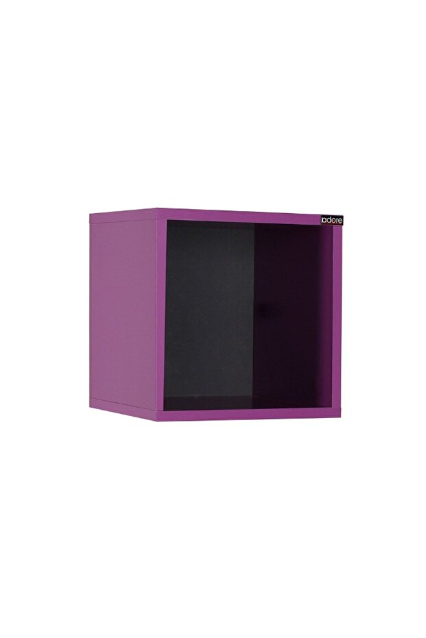 Rainbow Genç Odası Duvar Rafı - Mor - 3