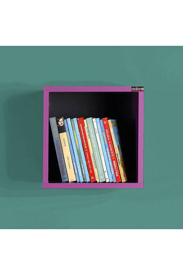 Rainbow Genç Odası Duvar Rafı - Mor - 6