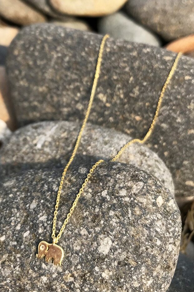 Fil Gümüş Kolye - 4