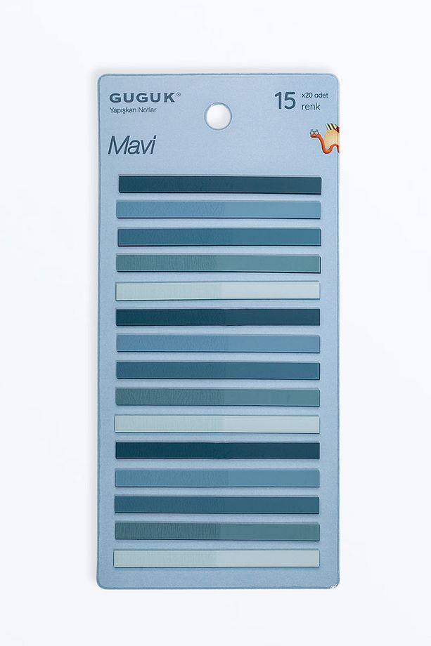 Mavi 15 Renkli Şeffaf Pet Index • Index Sticker • Post-it • Sticky Note (GGK-PI005) - 1