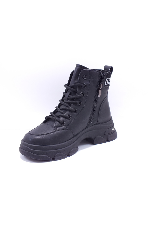 24K310-7 Triko boğazlı deri Bot  ( kalıbı 1 numara küçüktür ) - 3