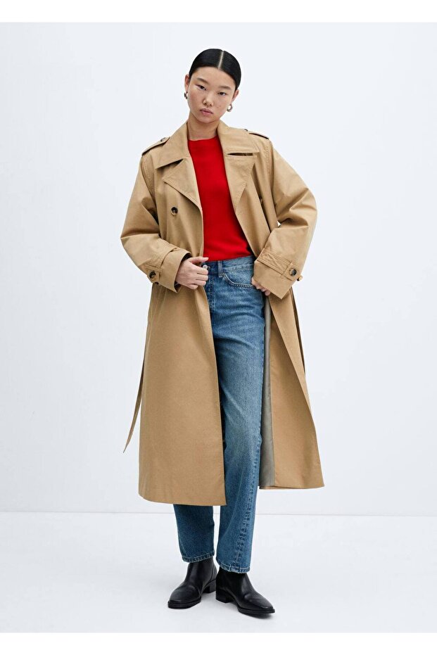 Çift düğmeli trençkot - 2