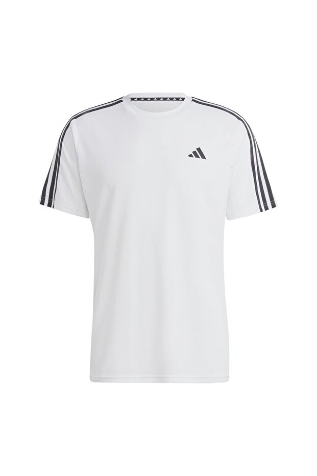 Train Essentials 3-Stripes Beyaz Erkek T-Shirt IB8151 - 1
