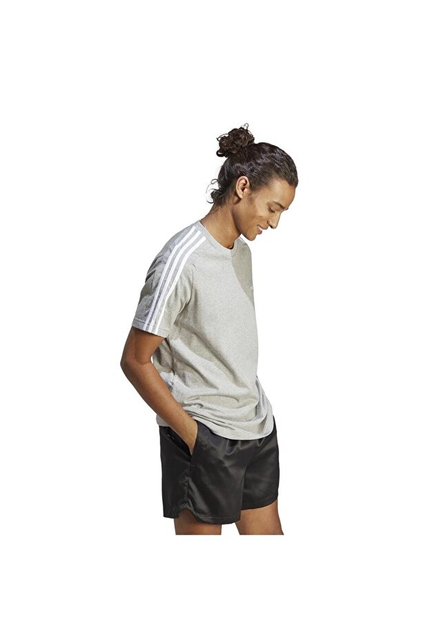 Essentials Single Jersey 3-stripes Tişört - 6
