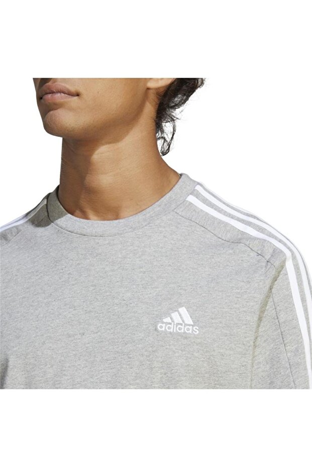 Essentials Single Jersey 3-stripes Tişört - 7