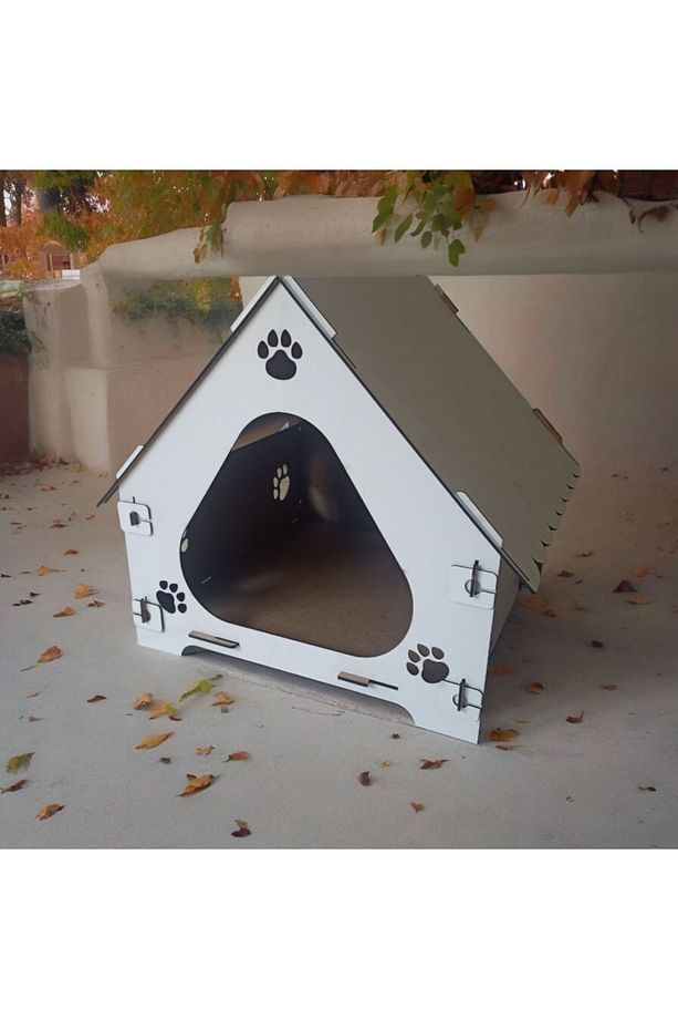 Ahşap Demonte Kedi Evi Evcil Hayvan Yuvası - 6