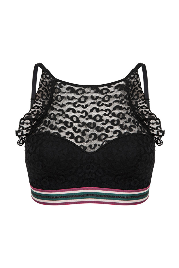 Jacquard Frill Bralet - 6