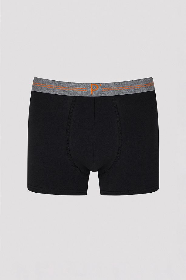 Erkek Basic Siyah 3lü Boxer - 2