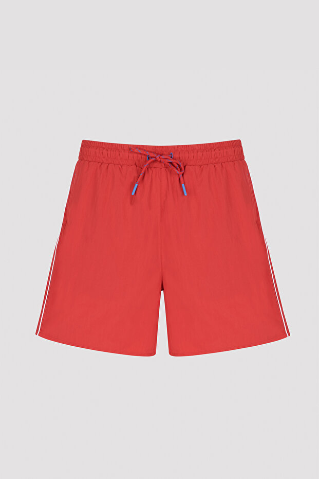 Erkek Kırmızı Deniz Şortu - 1