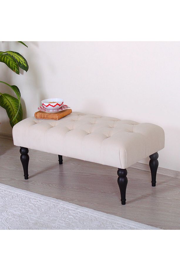 Missus Bench Puf Krem - 2