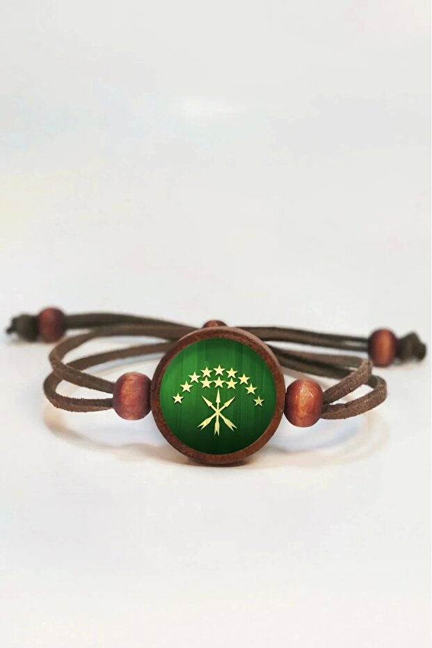 Circasus Flag Wooden Bracelet
