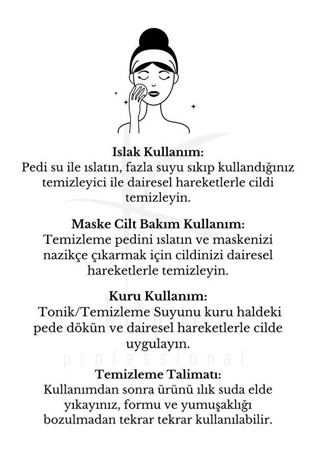 Yıkanabilir Makyaj Temizleme Pedi 3'lü Yeniden Kullanılabilir Yüz Temizleme Pedi Çevre Dostu - 4