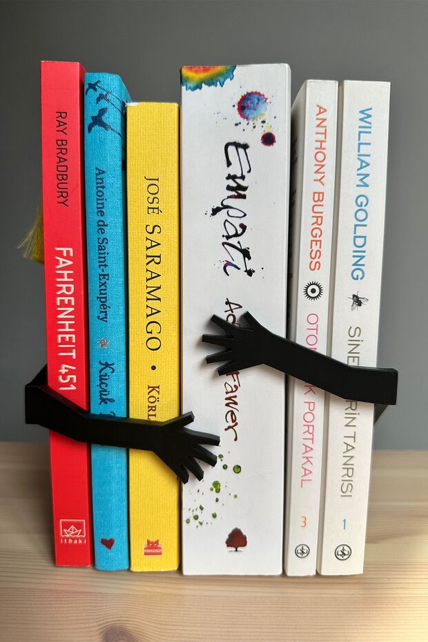 Hugging Arms Book Holder Cute Shelf Organizer Bookshelf Organizer Book 2 Pieces