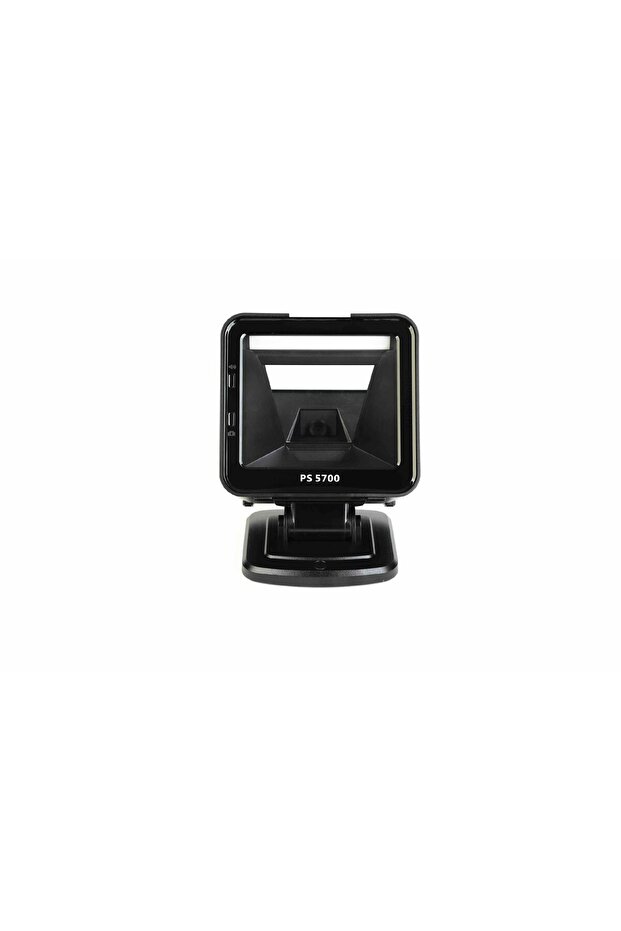 قارئ باركود PS5700 لرمز الاستجابة السريعة 1D/2D مع وصلة USB-سلسلة للكمبيوتر المكتبي + حامل - 1