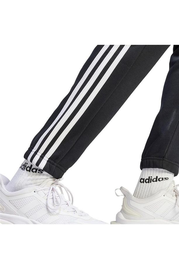 Essentials Fleece 3-Stripes Tapered Cuff Eşofman Altı - 5