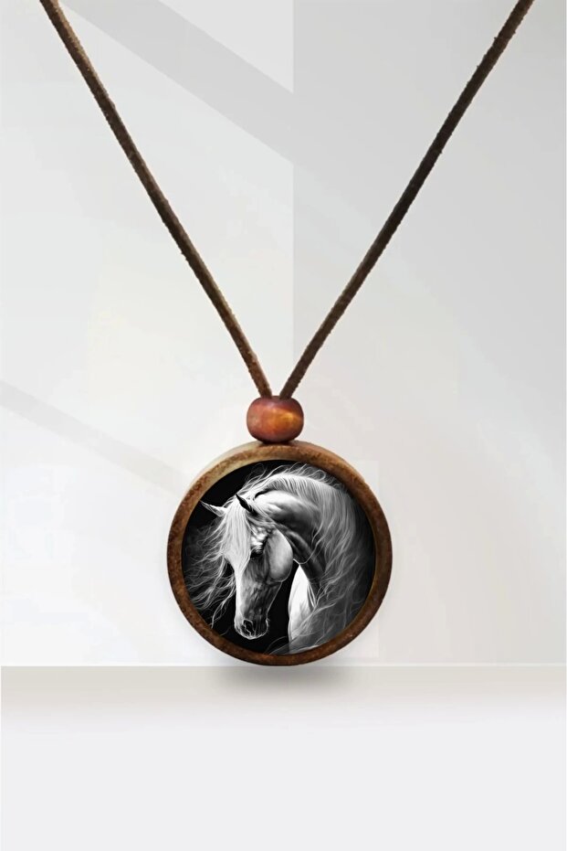 Horse Wooden Necklace