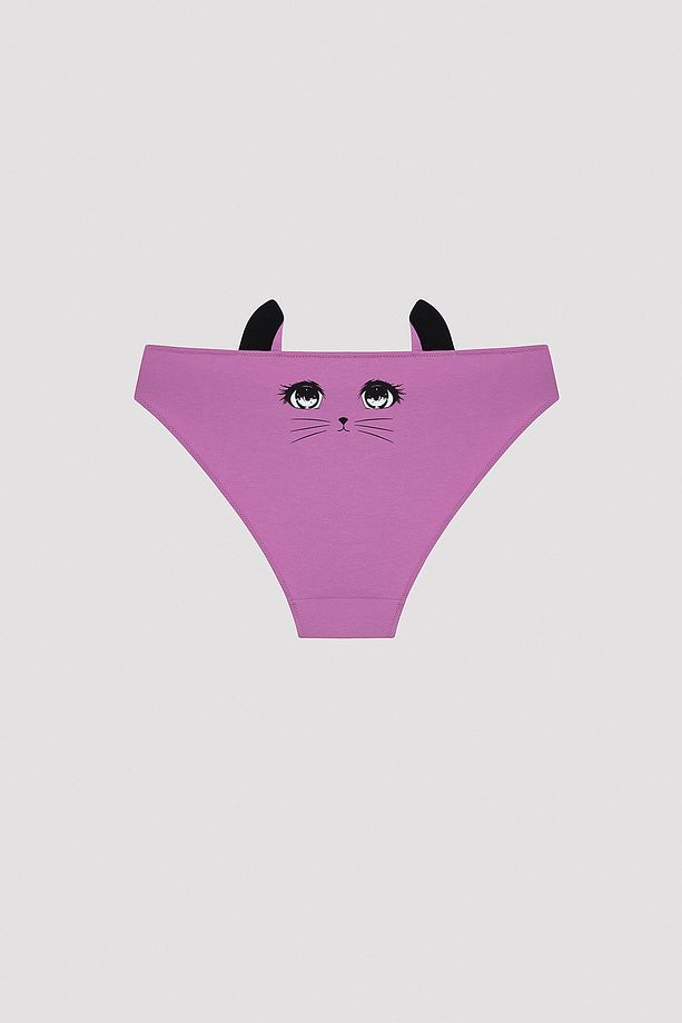 Meow Koyu Pembe Slip Külot - 6
