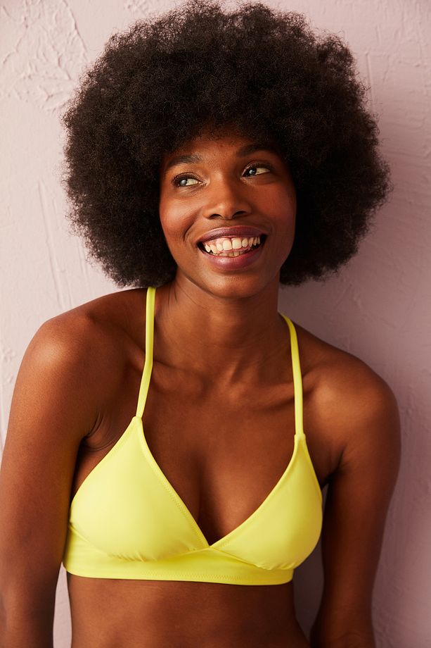 Sarı Basic Bralet Bikini Üstü - 3