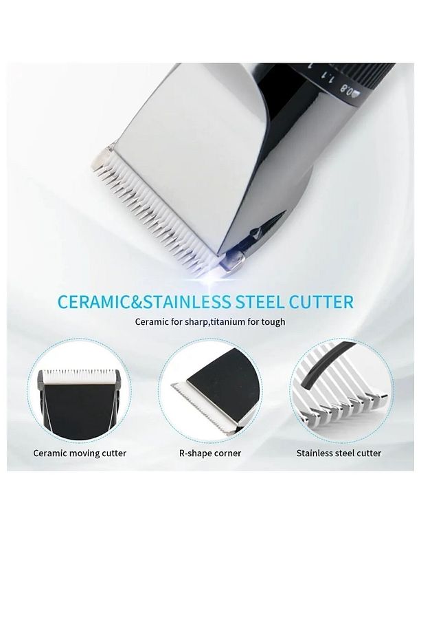 Erkekler Için Sakal Kırpma Profesyonel Saç Makası Usb Şarj Edilebilir Makine Saç Kesme Rdl-2075 - 7
