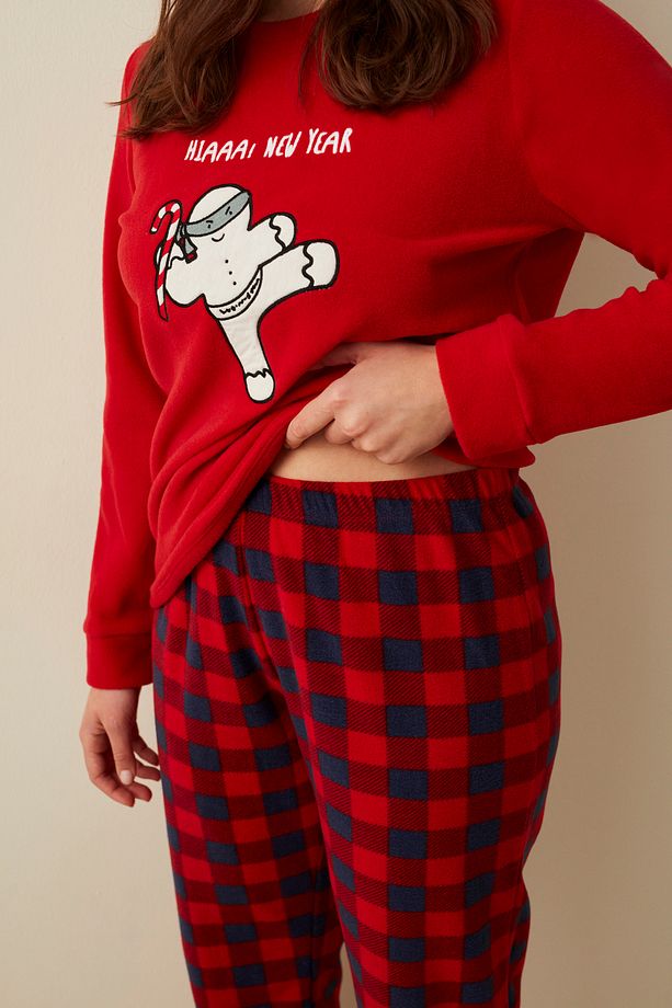Ginger Bread Gingham Pijama Takımı - 4