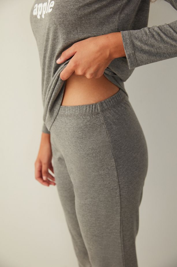 Base Fine Apple Pantolon Pijama Takımı - 5