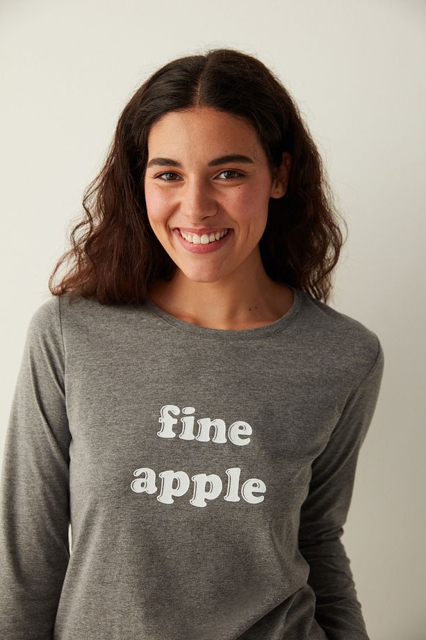 Base Fine Apple Pantolon Pijama Takımı - 4
