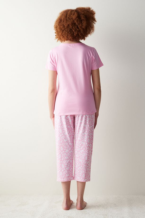 Ent Love Pembe Kapri Pijama Takımı - 5