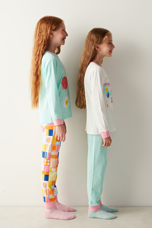 Kız Çocuk School Bus 2'li Pijama Takımı - 2