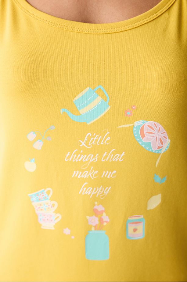 Little Things Şortlu Pijama Takımı - 4