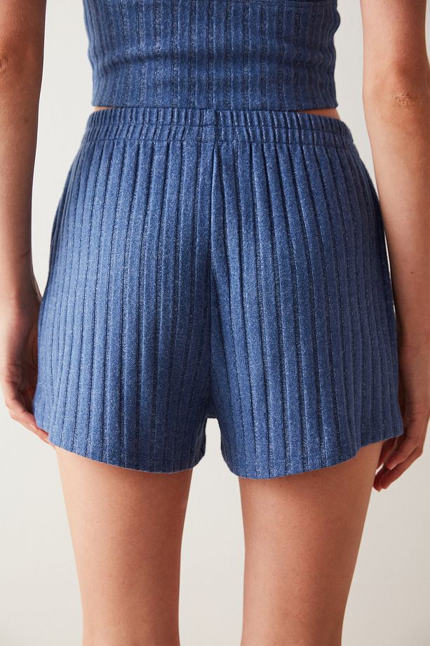 İndigo Şort Termal Pijama Altı - 5