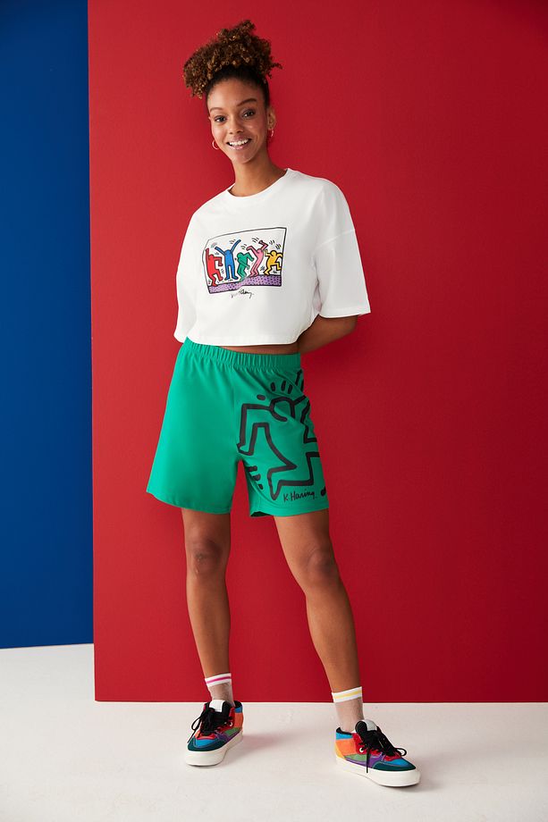Happy Şort Pijama Altı-keith Haring Koleksiyonu - 5
