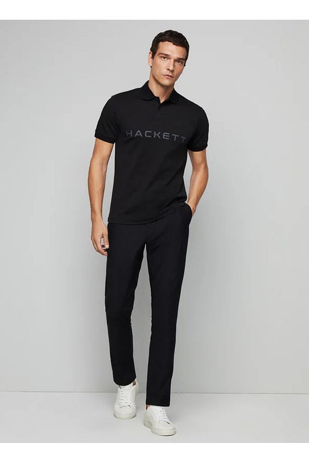 Siyah Erkek Polo T-Shirt HM563104 - 4