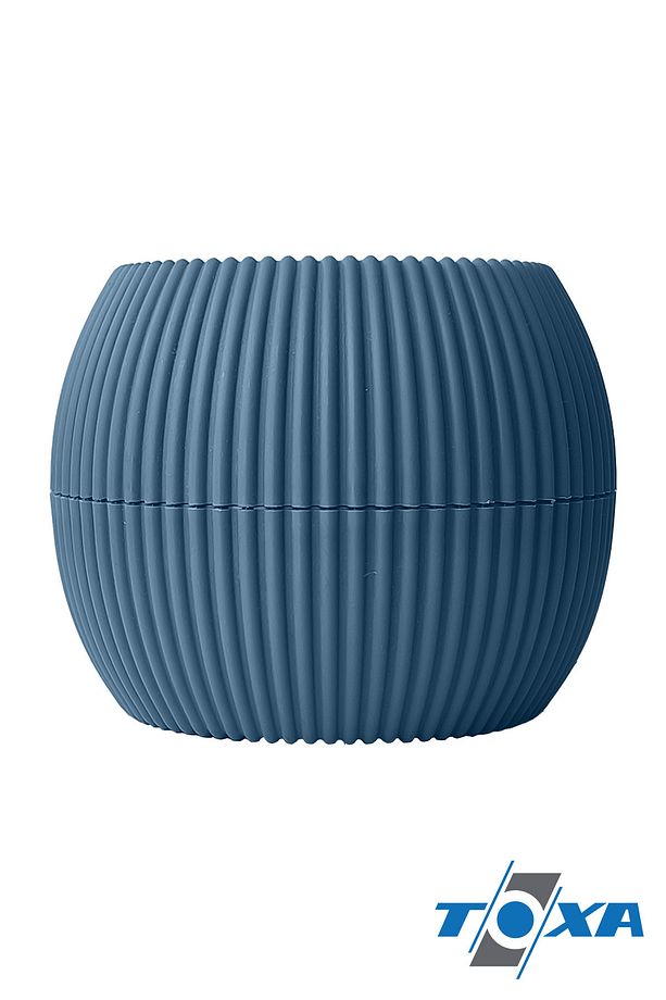 1,2 Litre Gece Mavisi Yuvarlak Plastik Mercan No4 Saksı Çiçek Saksısı 17,5cm - 4
