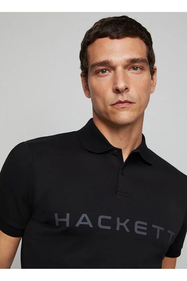 Siyah Erkek Polo T-Shirt HM563104 - 1