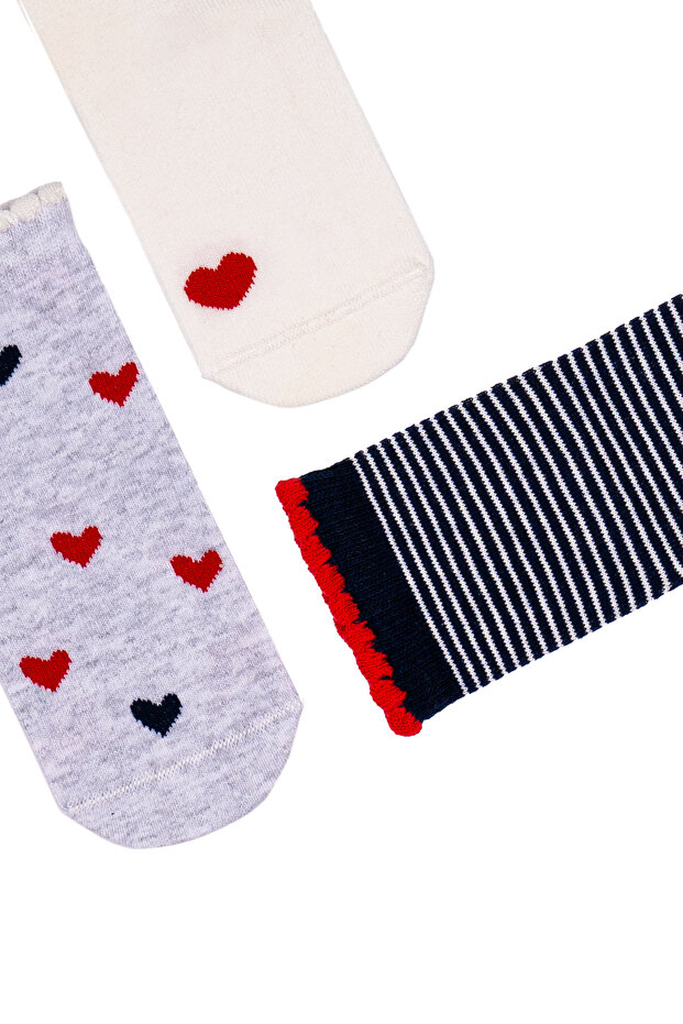 Kız Çocuk 3Lü Çorap - 3
