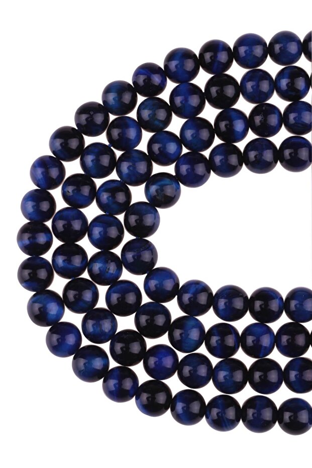 10mm Navy Blue Tiger Eye Stone Array