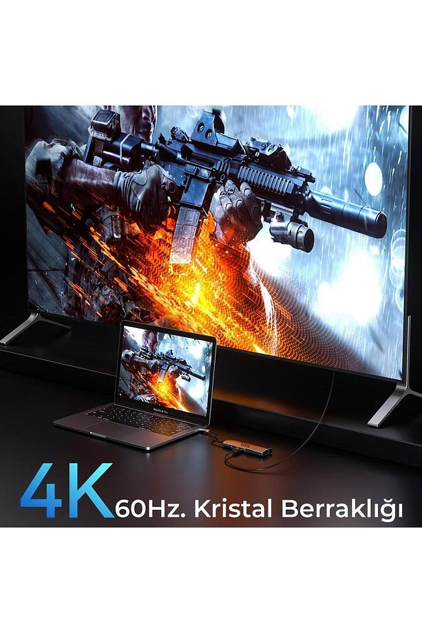 Bx10hb-pro Type-c Kart Okuyucu 4k Hdmı Ethernet Usb Pd Dönüştürücü - 5