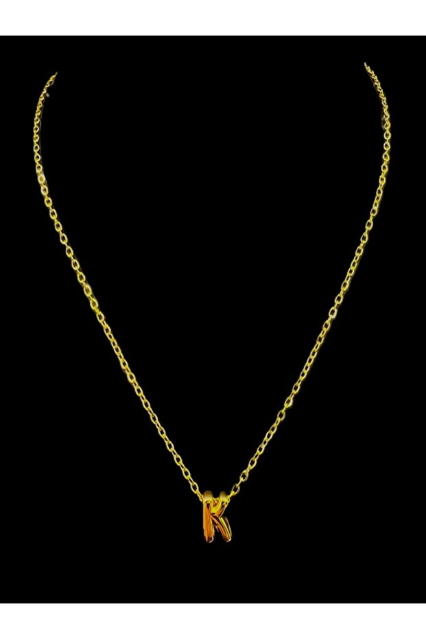 Women's Gold Color Chain Letter Necklace